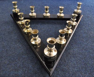 Knights Templar Sepulchre Triangular Candle Array - Click Image to Close